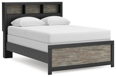 Broachmyn Black/Gray Full Bookcase Bed, Dresser and Mirror - Ornate Home
