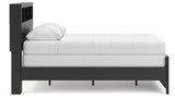 Broachmyn Black/Gray Full Bookcase Bed, Dresser and Mirror - Ornate Home