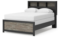Broachmyn Black/Gray Full Bookcase Bed, Dresser and Mirror - Ornate Home