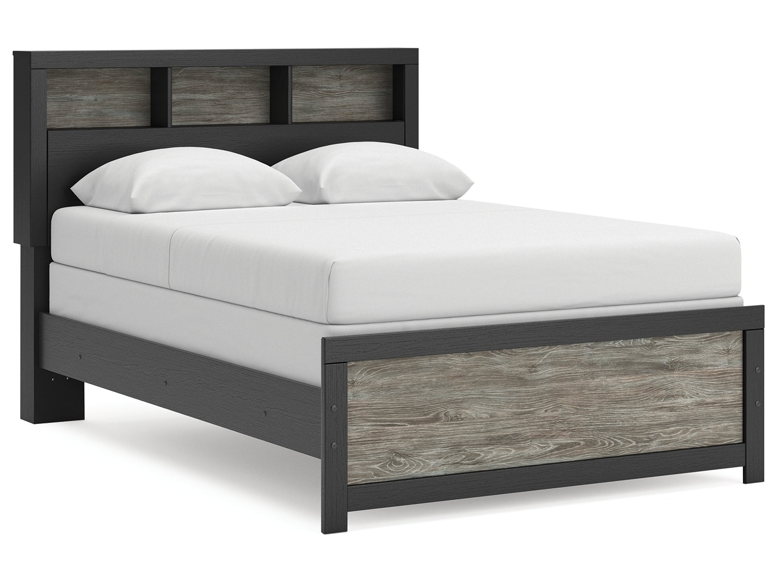 Broachmyn Black/Gray Full Bookcase Bed (Online Special Price) - Ornate Home