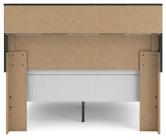 Broachmyn Black/Gray Full Bookcase Bed - Ornate Home