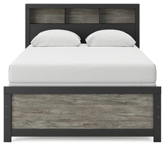 Broachmyn Black/Gray Full Bookcase Bed - Ornate Home