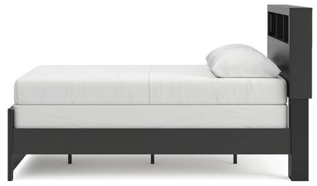 Broachmyn Black/Gray Full Bookcase Bed - Ornate Home