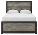 Broachmyn Black/Gray Full Panel Bed, Dresser and Mirror - Ornate Home