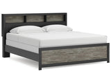 Broachmyn Black/Gray King Bookcase Bed (Online Special Price) - Ornate Home