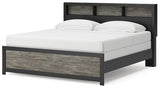 Broachmyn Black/Gray King Bookcase Bed (Online Special Price) - Ornate Home