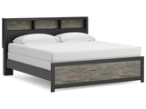 Broachmyn Black/Gray King Bookcase Bed - Ornate Home