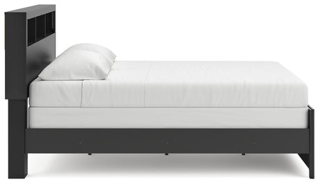 Broachmyn Black/Gray King Bookcase Bed - Ornate Home