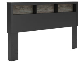 Broachmyn Black/Gray King Bookcase Headboard (Online Special Price) - Ornate Home
