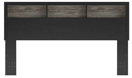Broachmyn Black/Gray King Bookcase Headboard - Ornate Home