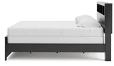 Broachmyn Black/Gray King Bookcase Panel Bed (Online Special Price) - Ornate Home