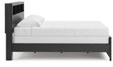 Broachmyn Black/Gray King Bookcase Panel Bed - Ornate Home