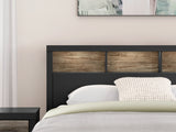 Broachmyn Black/Gray King Bookcase Panel Bed - Ornate Home