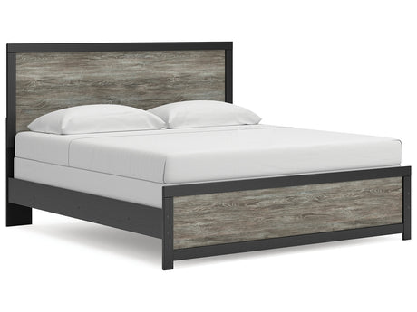 Broachmyn Black/Gray King Panel Bed - Ornate Home