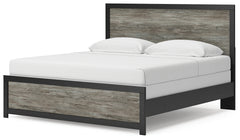 Broachmyn Black/Gray King Panel Bed - Ornate Home