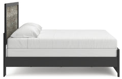 Broachmyn Black/Gray King Panel Bed - Ornate Home