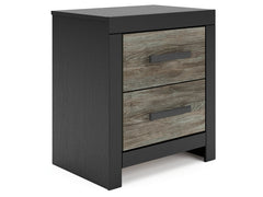 Broachmyn Black/Gray Nightstand - Ornate Home