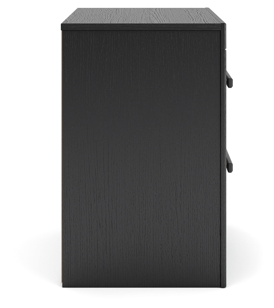 Broachmyn Black/Gray Nightstand - Ornate Home