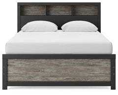 Broachmyn Black/Gray Queen Bookcase Bed, Dresser and Mirror - Ornate Home