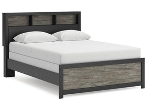 Broachmyn Black/Gray Queen Bookcase Bed (Online Special Price) - Ornate Home