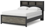 Broachmyn Black/Gray Queen Bookcase Bed (Online Special Price) - Ornate Home
