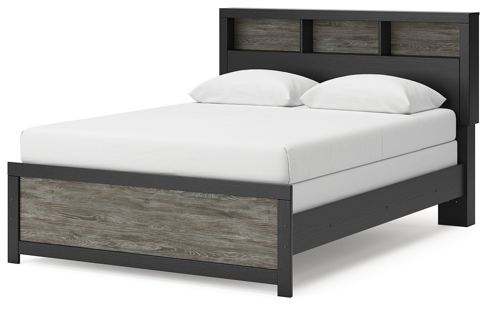 Broachmyn Black/Gray Queen Bookcase Bed (Online Special Price) - Ornate Home