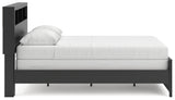 Broachmyn Black/Gray Queen Bookcase Bed - Ornate Home