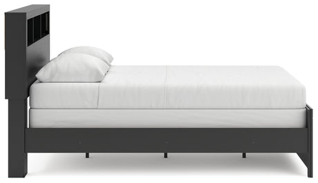 Broachmyn Black/Gray Queen Bookcase Bed - Ornate Home