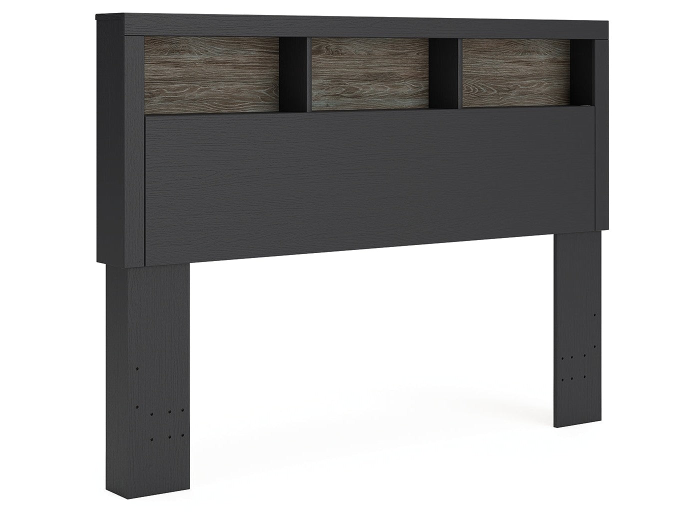 Broachmyn Black/Gray Queen Bookcase Headboard - Ornate Home