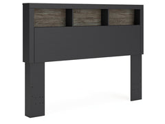 Broachmyn Black/Gray Queen Bookcase Headboard - Ornate Home