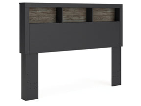 Broachmyn Black/Gray Queen Bookcase Headboard - Ornate Home