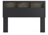 Broachmyn Black/Gray Queen Bookcase Headboard - Ornate Home