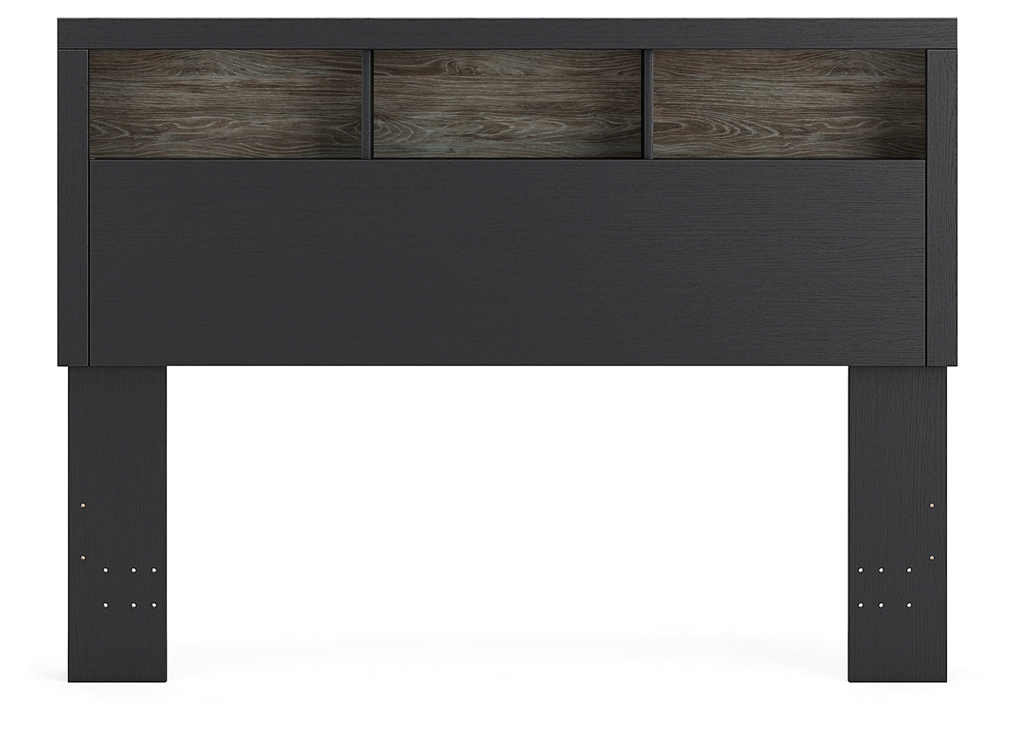 Broachmyn Black/Gray Queen Bookcase Headboard - Ornate Home