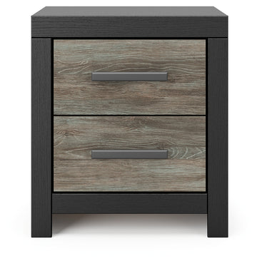Broachmyn Black/Gray Queen Bookcase Panel Bed, Dresser, Mirror and Nightstand - Ornate Home