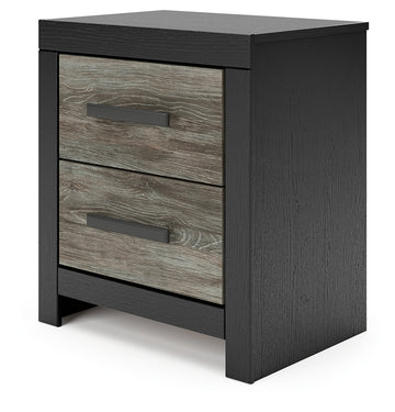 Broachmyn Black/Gray Queen Bookcase Panel Bed, Dresser, Mirror and Nightstand - Ornate Home
