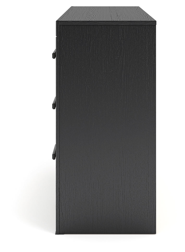 Broachmyn Black/Gray Queen Bookcase Panel Bed, Dresser and Nightstand (Online Special Price) - Ornate Home