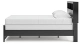 Broachmyn Black/Gray Queen Bookcase Panel Bed, Dresser and Nightstand (Online Special Price) - Ornate Home