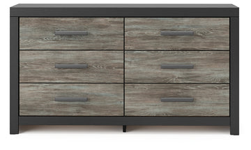 Broachmyn Black/Gray Queen Bookcase Panel Bed, Dresser and Nightstand - Ornate Home