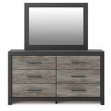 Broachmyn Black/Gray Queen Panel Bed, Dresser, Mirror and Nightstand - Ornate Home