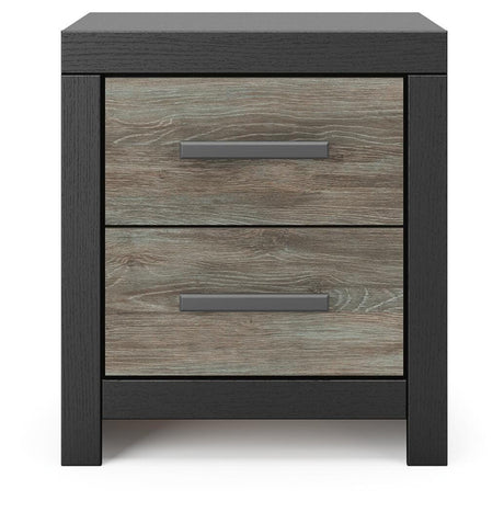 Broachmyn Black/Gray Queen Panel Bed, Dresser, Mirror and Nightstand - Ornate Home
