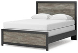 Broachmyn Black/Gray Queen Panel Bed, Dresser and Mirror - Ornate Home