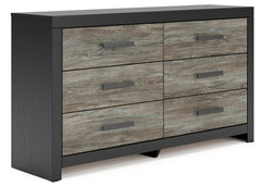 Broachmyn Black/Gray Queen Panel Bed, Dresser and Nightstand - Ornate Home