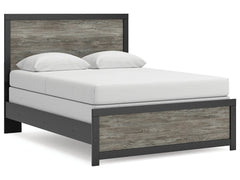 Broachmyn Black/Gray Queen Panel Bed - Ornate Home