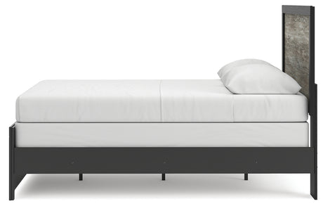 Broachmyn Black/Gray Queen Panel Bed - Ornate Home