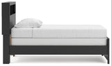 Broachmyn Black/Gray Twin Bookcase Bed, Dresser and Mirror (Online Special Price) - Ornate Home