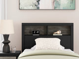 Broachmyn Black/Gray Twin Bookcase Bed, Dresser and Mirror (Online Special Price) - Ornate Home