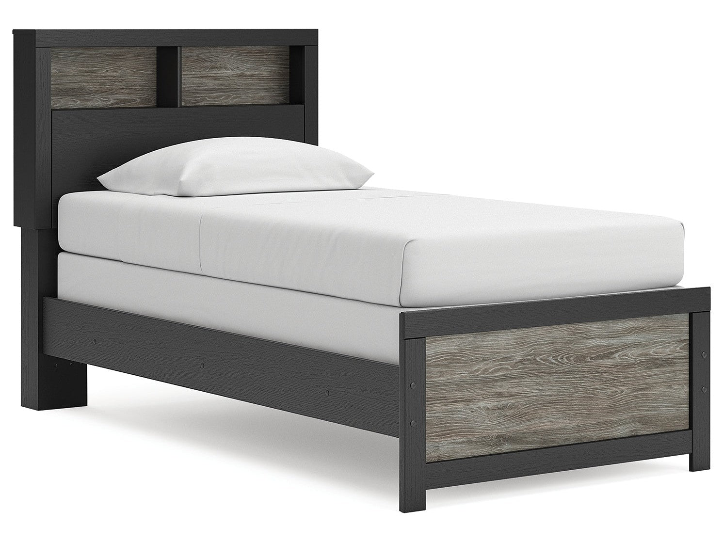 Broachmyn Black/Gray Twin Bookcase Bed (Online Special Price) - Ornate Home