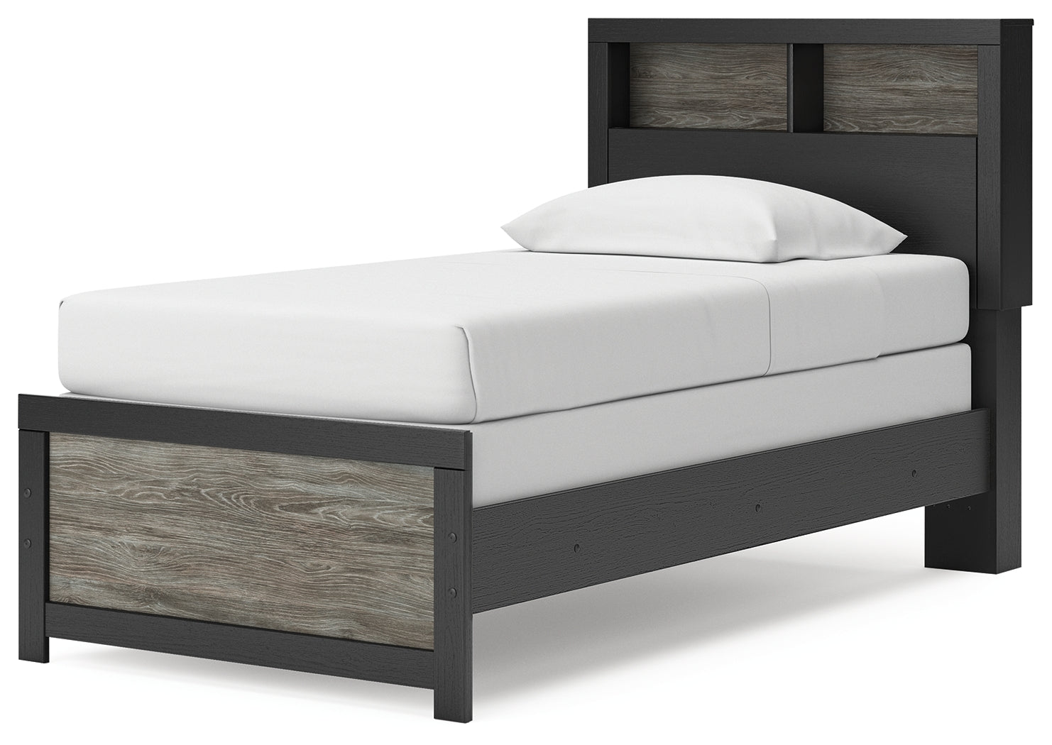 Broachmyn Black/Gray Twin Bookcase Bed (Online Special Price) - Ornate Home