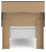 Broachmyn Black/Gray Twin Bookcase Bed (Online Special Price) - Ornate Home