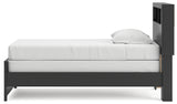 Broachmyn Black/Gray Twin Bookcase Bed (Online Special Price) - Ornate Home